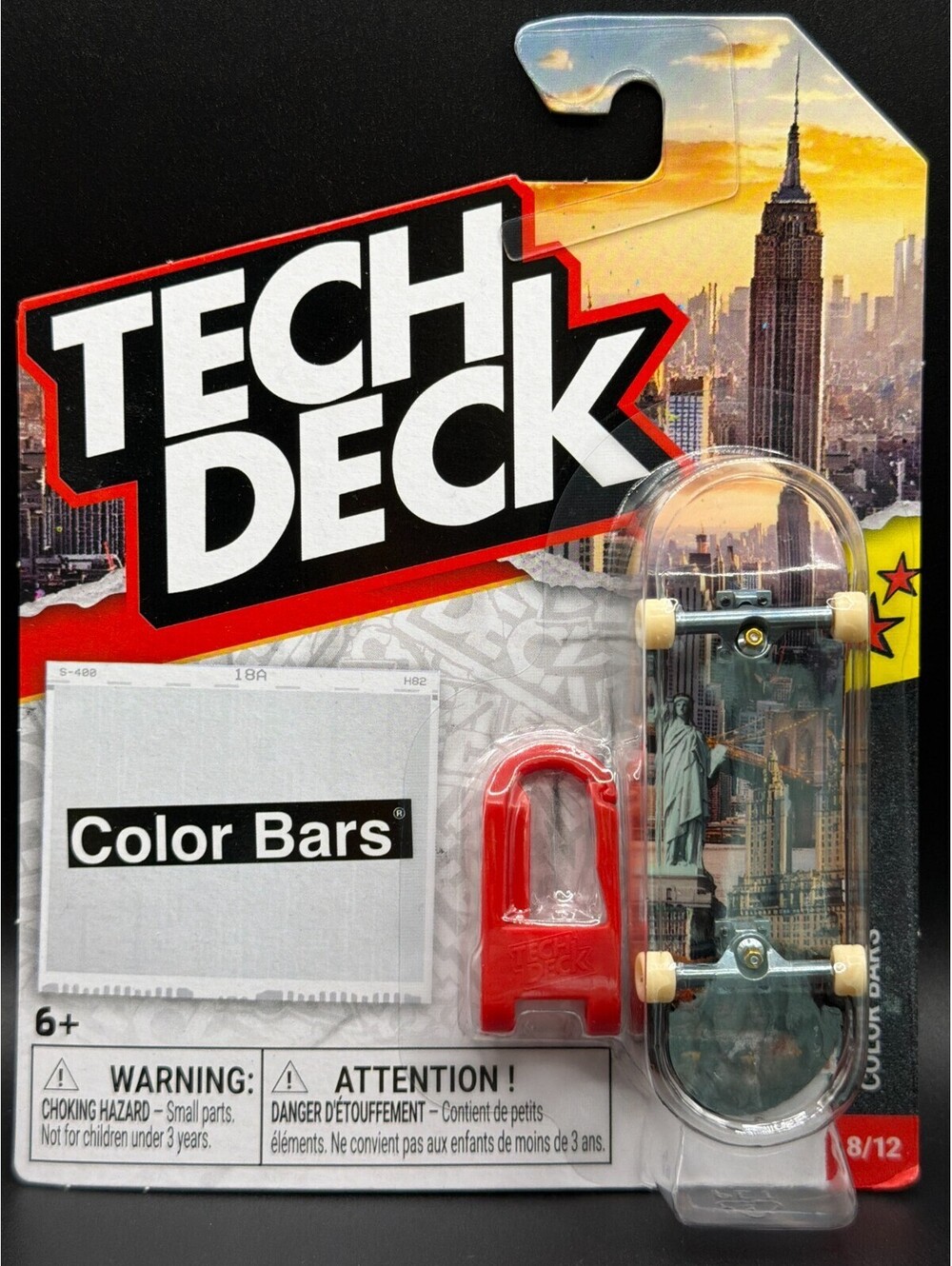 Tech Deck 2026 Color Bars New York City Fingerboard #8/12 Statue Of Liberty NIB